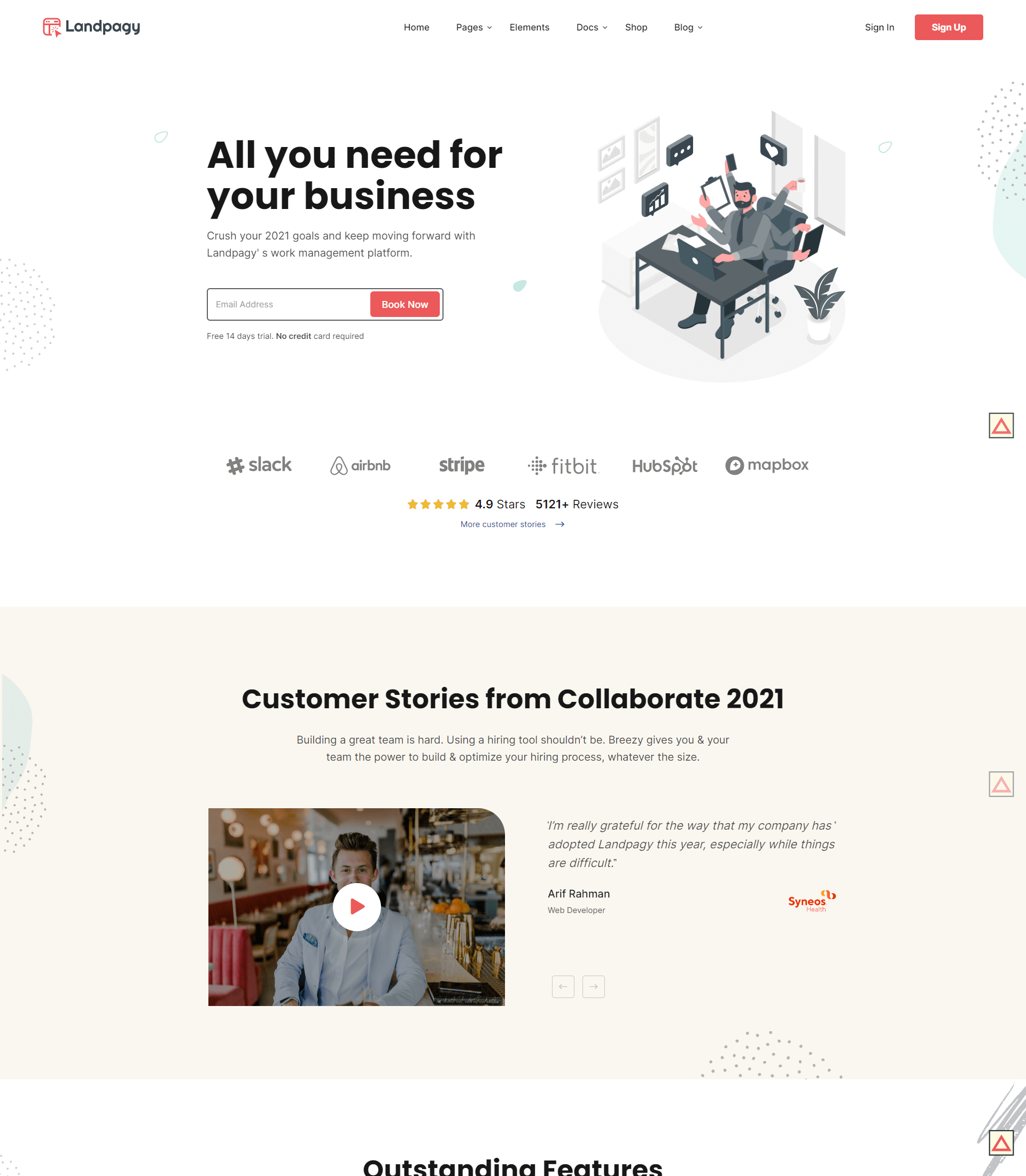HRM Software Demo Page - Landpagy - Highly - Customizable Multipurpose WordPress Theme