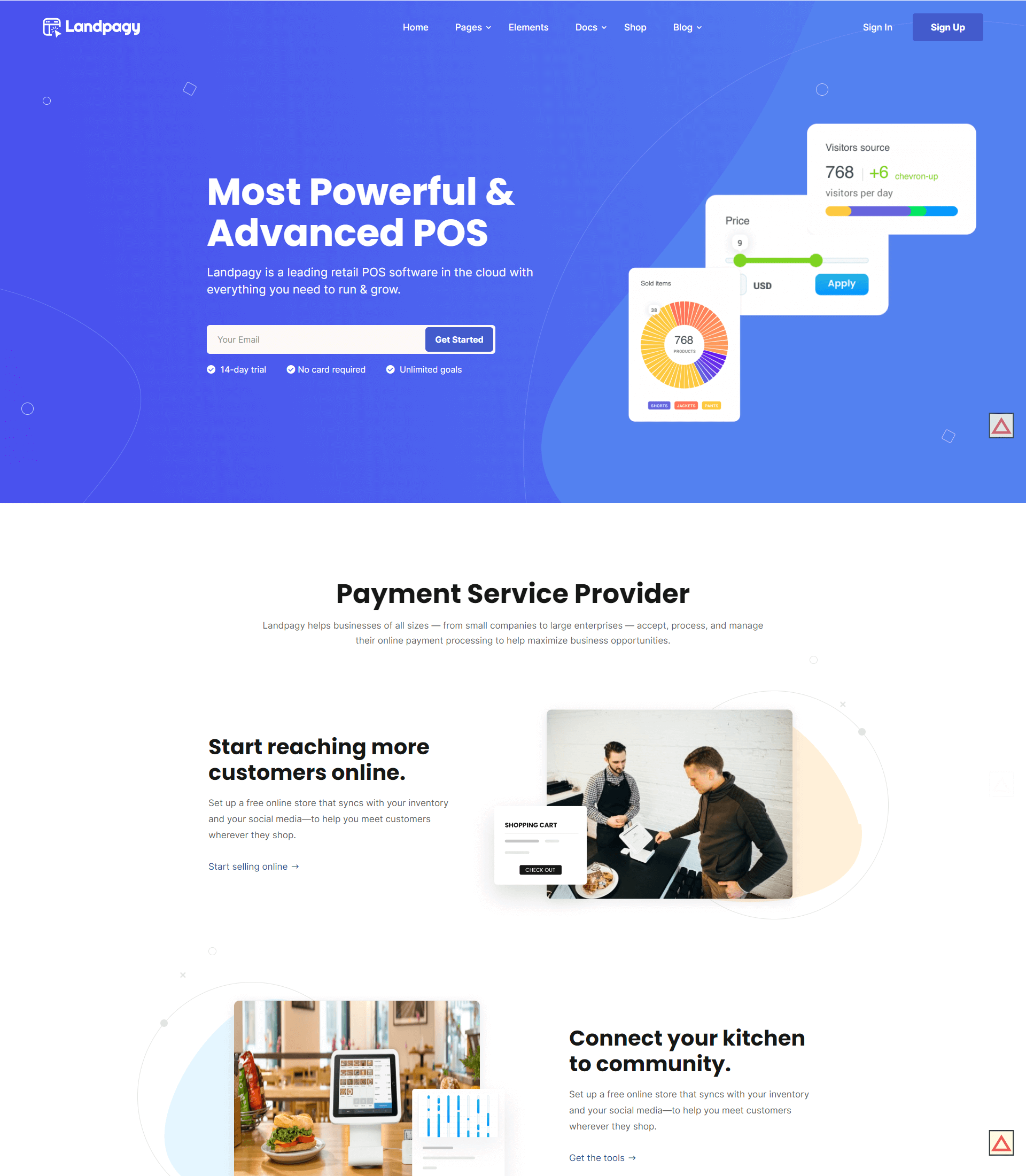 POS Software - Landpagy - Easy to Use Multipurpose WordPress Theme