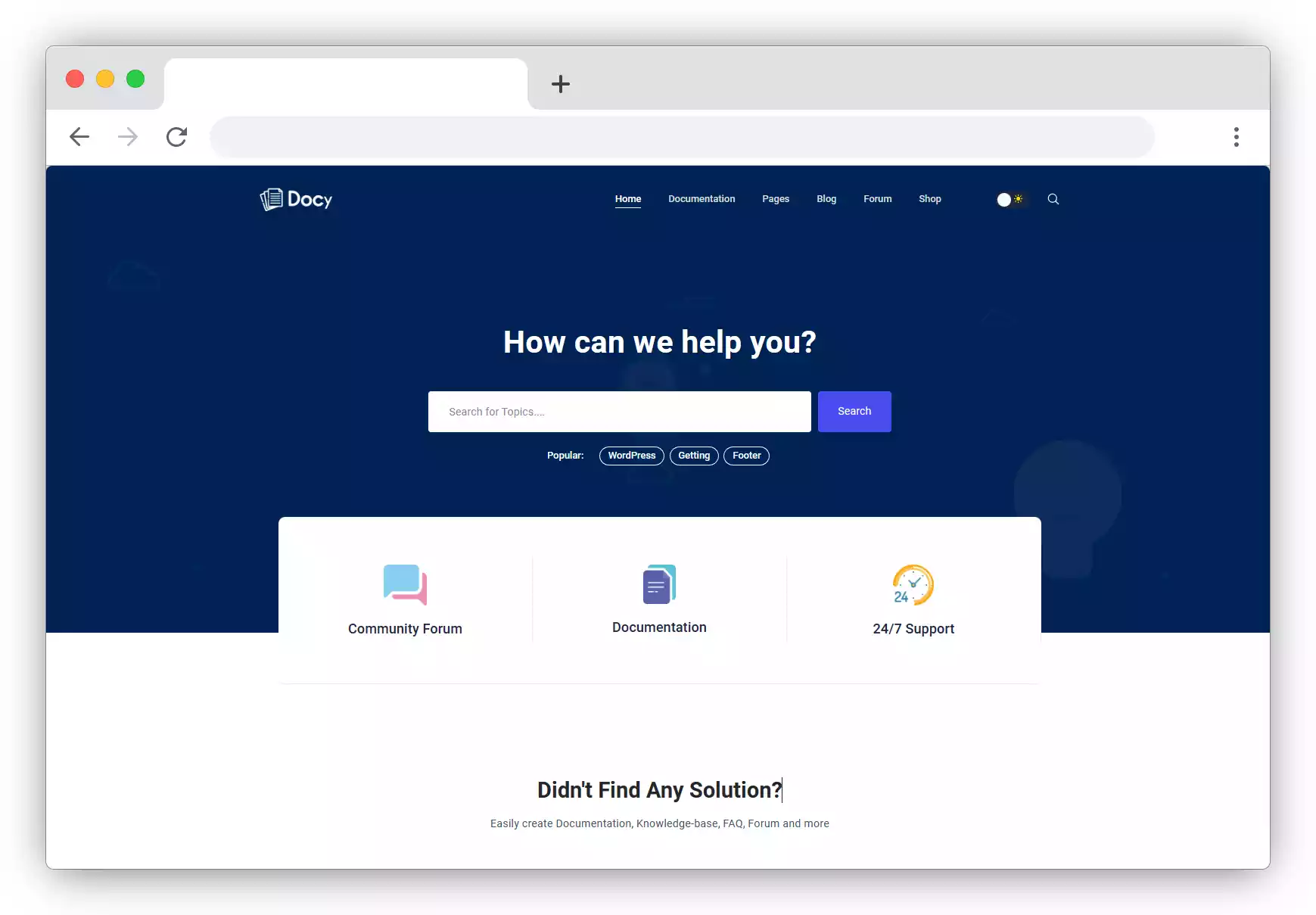 Docy - Premium Documentation, Knowledge base & LMS WordPress Theme with Helpdesk Forum