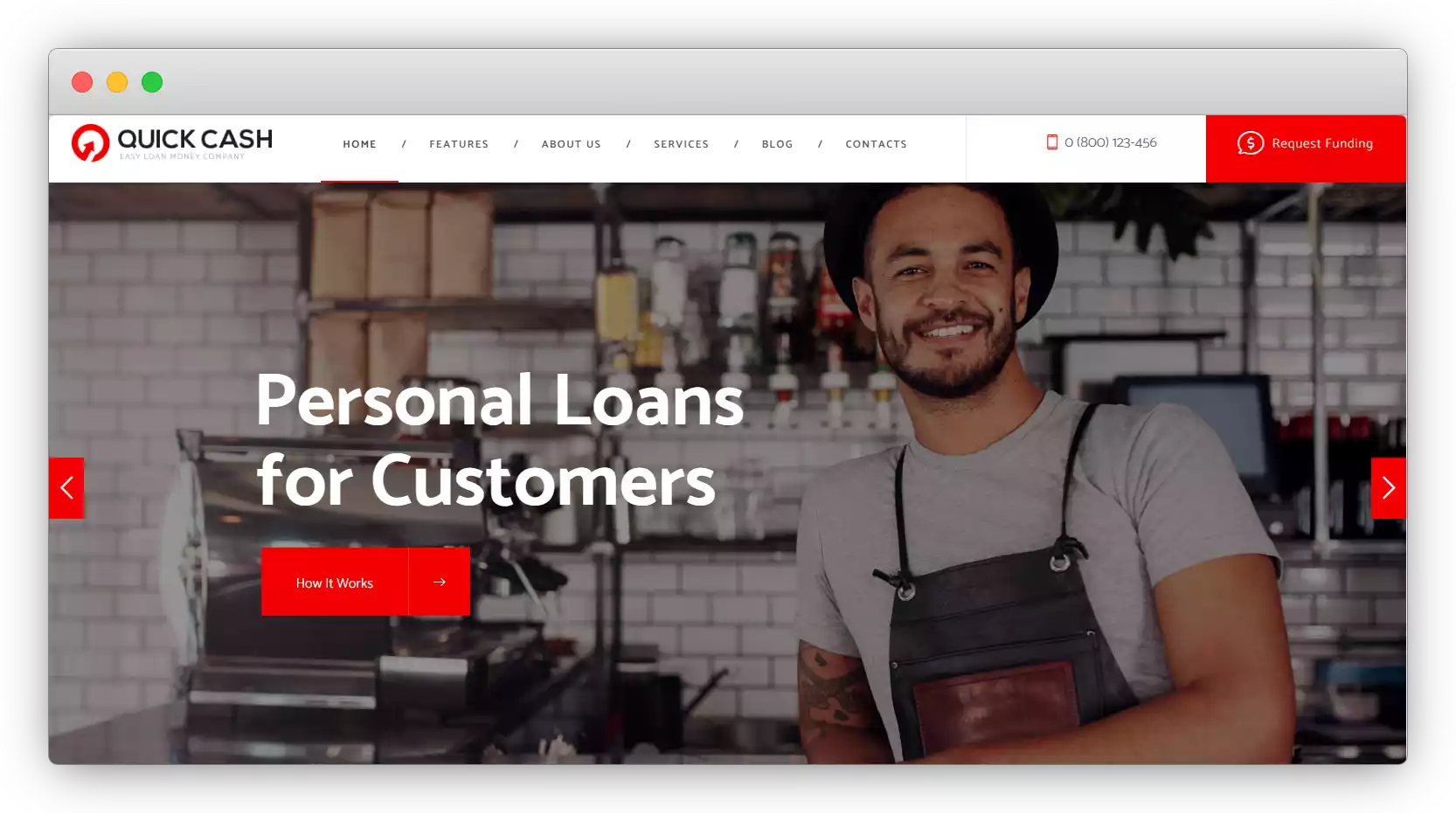 Quick Cash | Loan Company & Finance Advisor WordPress Theme