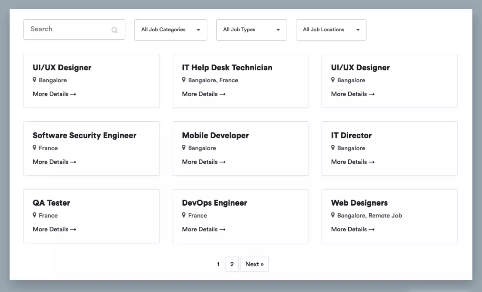 Job Board Created with WP Job Openungs Plugin