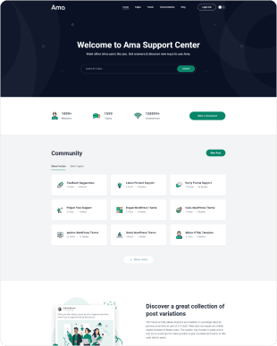 AMA Support Center