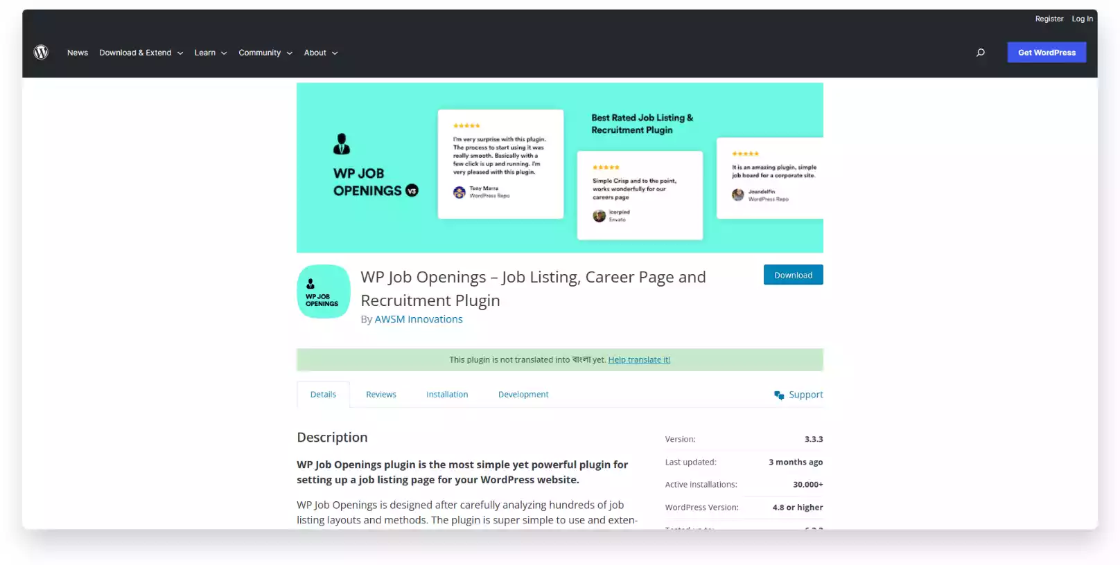 WP Job Openings – Job Listing, Career Page and Recruitment Plugin
