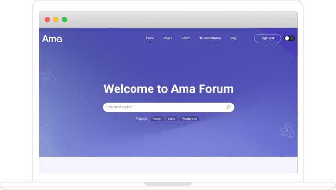 AMA WordPress bbPress Forum Theme